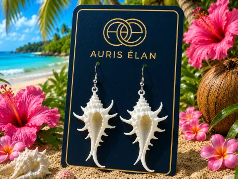 Conch Shell Earrings