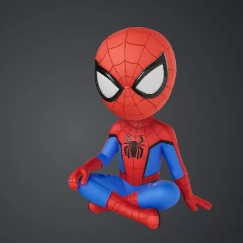 Kid spider man Sitting