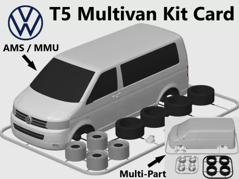 VW T5 Transporter / Multivan Bus Kit Card