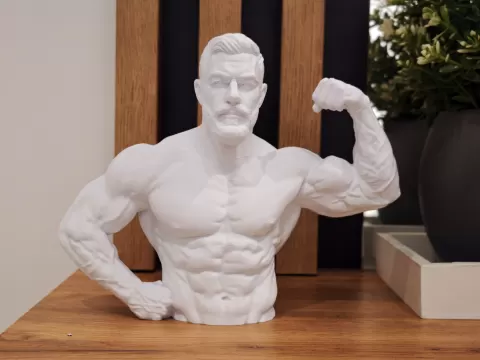 Gigachad Bust - Gym Motivation Statue
