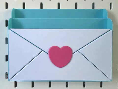 Skadis Heart Letter Holder - No AMS