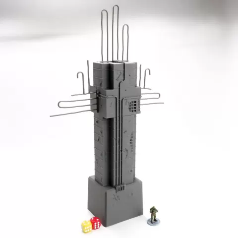 Georgian Brutal Cross – Ruined Monument Terrain STL for Grimdark Crusade Wargames by Patrick Miniatures