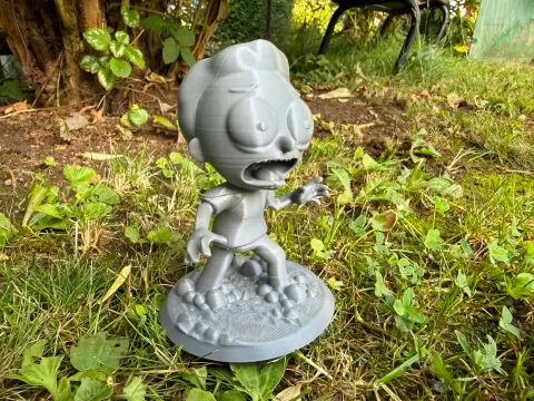 Morty Smith on pedestal, big head