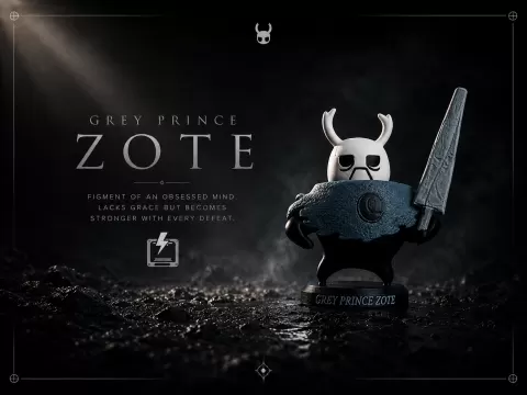 The Grey Prince Zote - Hollow Knight Miniature