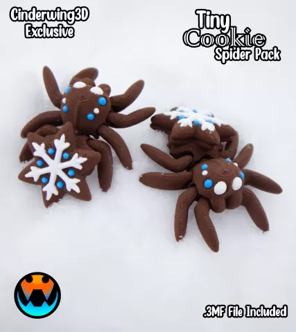 Tiny Spider - Snowflake Cookie