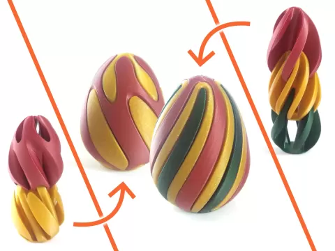 Single Extruder - Multi Color - Easter Eggs (Extra Twist)