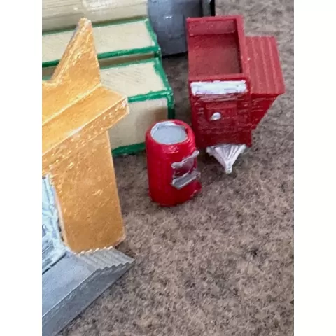 Funfair - food stall 1 (can) (z-scale)
