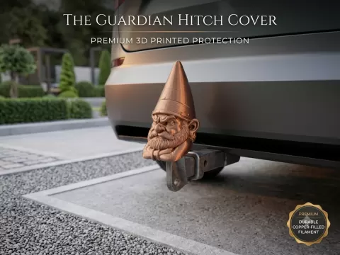 Angry Gnome Trailer Tow Hitch Cover