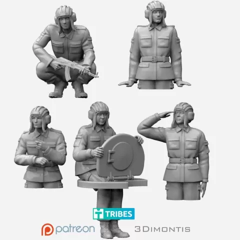 Russian Tank Crew by Dmitry Tishchenkov