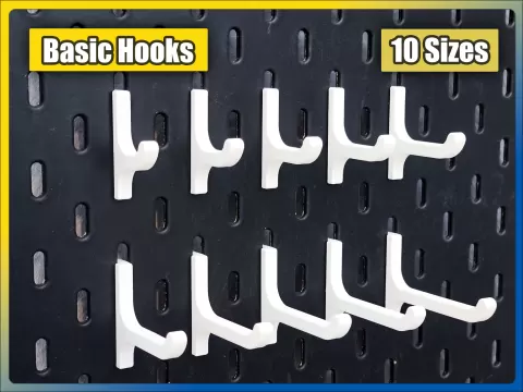 Hooks for IKEA Skadis