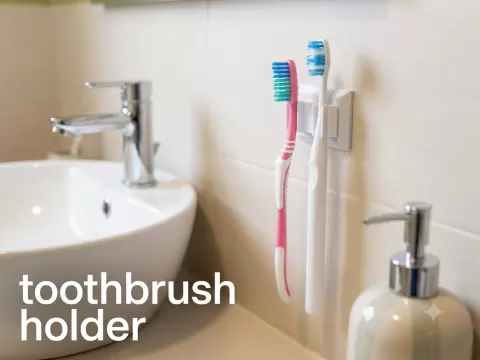 washable toothbrush holder