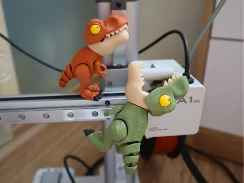 BITING T-REX (MULTIPART PRINT)