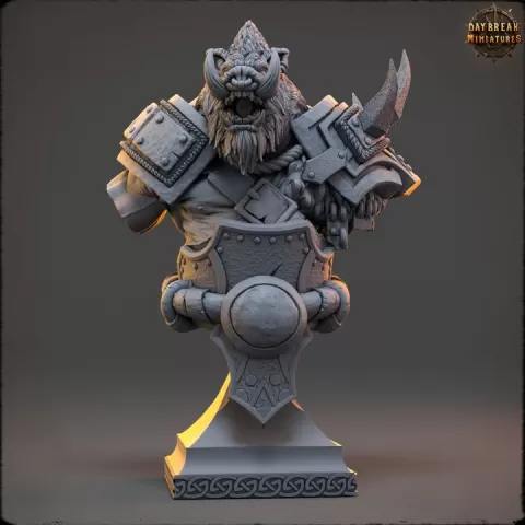 Druzz Warthide - Bust by Daybreak Miniatures