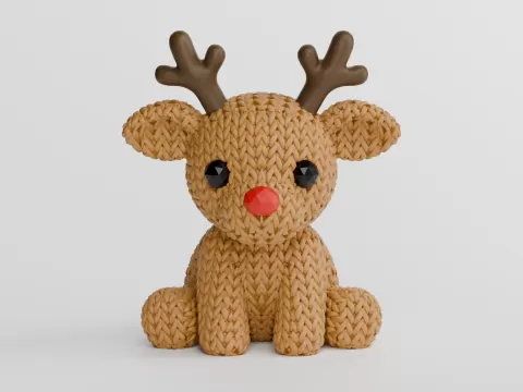 Knitted Reindeer