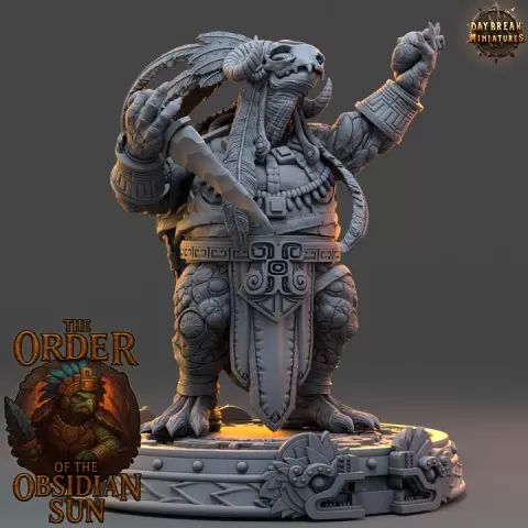 Tezcama the Obsidian Seer - The Order of the Obsidian Sun by Daybreak Miniatures