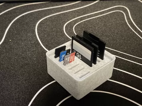 Gridfinity SD/Micro SD Holder