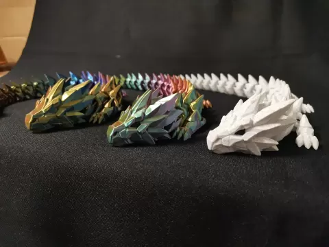 Articulated Crystal Spine Dragon