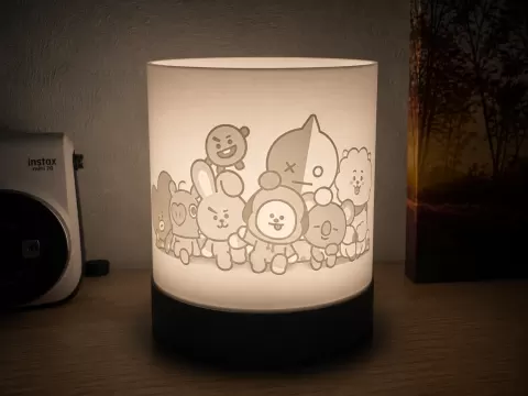 BT21 Lithophane 360° Lamp