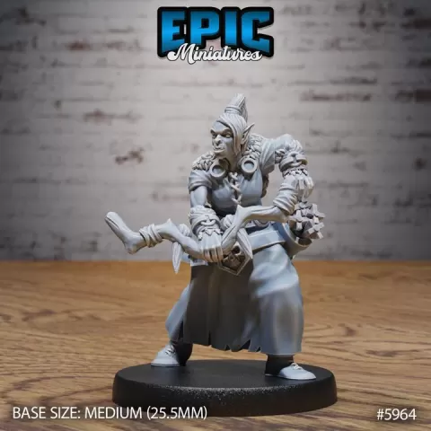 Snow Orc Archer / Green Skin Warrior / Arctic Beast / Northern Creature / Goblinoid Ice Monster / Forest Raider Goblin / Winter Encounter by Epic-Miniatures