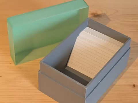 DIN A8 Index Card Box with Lid