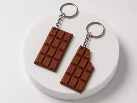 Chocolate Bar Keychain