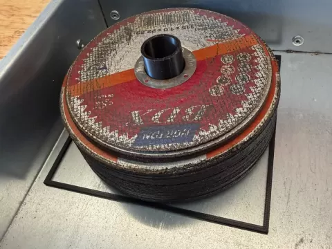Minimalist 125mm grinding disc holder 15g filament
