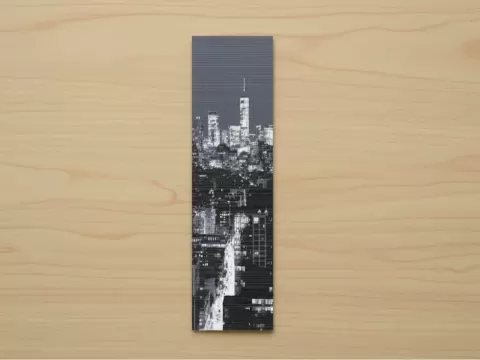 New York City Bookmark | Black & White