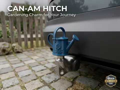 Watering Can Trailer Tow Hitch Cover