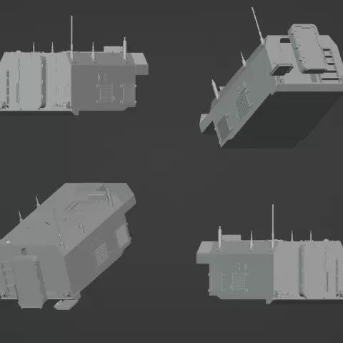 Back Of Military Vehicle Stl File | Back Of Military Vehicle Digital File by Adam Kakolewski