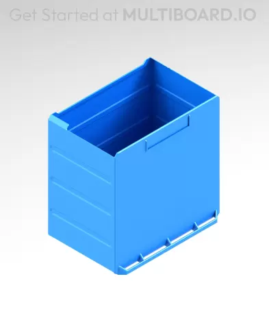 4x4x2.5 LU - Labelled - MultiBin Simple Drawer