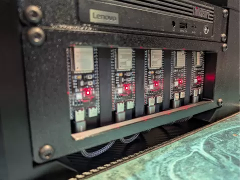 ESP32-S3-DevKitC-1 Rack Tray 10" Rack 2U