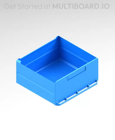 4x2x3.5 LU - Labelled - MultiBin Simple Drawer