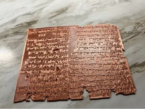 The Copper Scroll (12 Columns on 6 Plates)