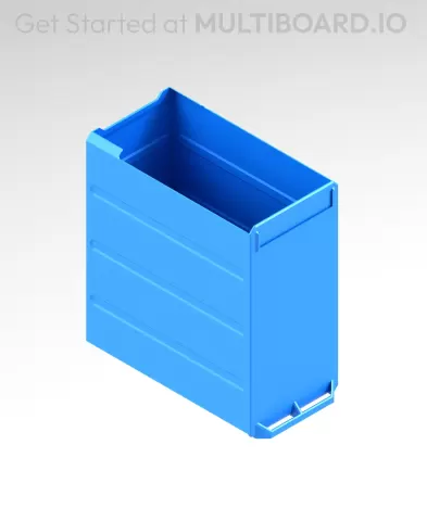 2x4x3.5 LU - Labelled - MultiBin Simple Drawer