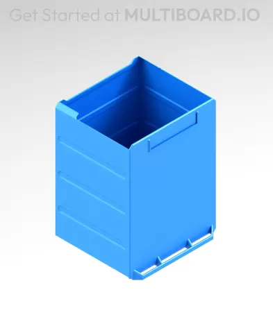 3x4x2.5 LU - Labelled - MultiBin Simple Drawer