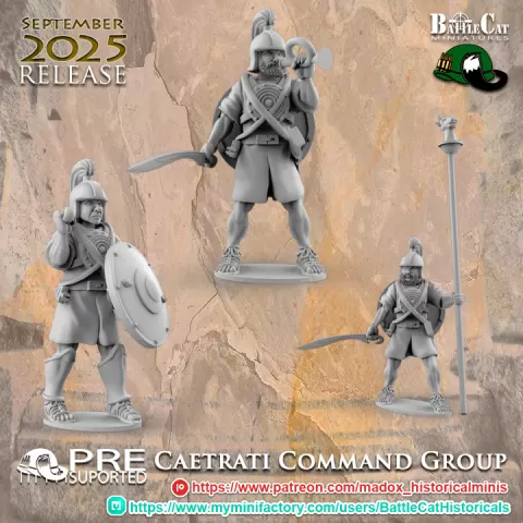 Ancient Iberian Command Group by BattleCat Miniatures