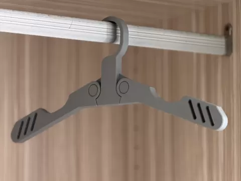Foldable Clothes Hanger (print-in-place)