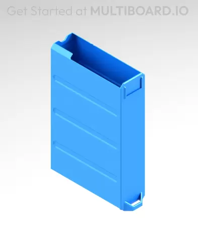 1x4x2.5 LU - Labelled - MultiBin Simple Drawer