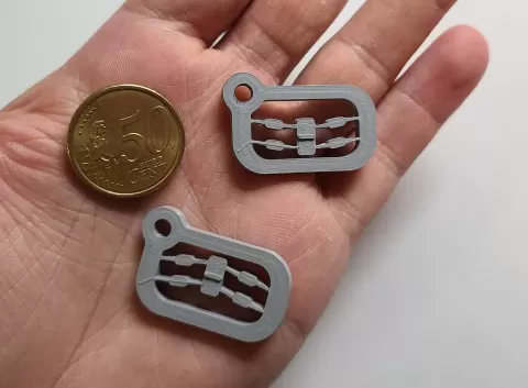 Keychain Fidget Toy (Compliant Mechanism)