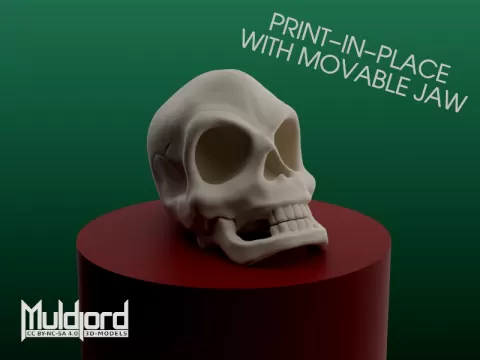 Murray the Demonic Talking Skull (Print-in-place)