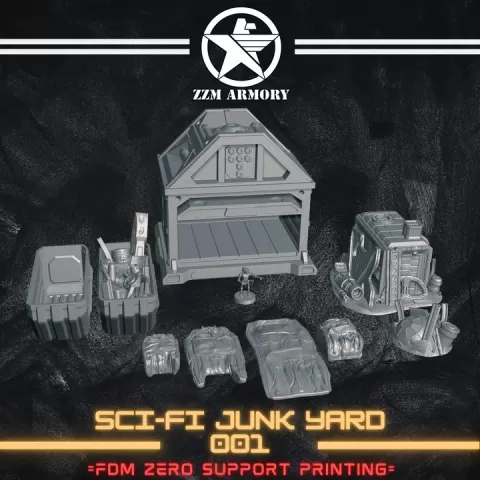 SCI-FI JUNK YARD 001 by ZZM ARMORY