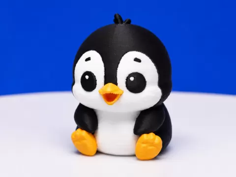 Cute Chubby Penguin Figure