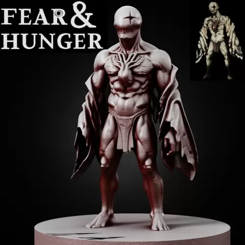 WHITE ANGEL FEAR AND HUNGER TABLETOP D&D RPG miniature figurine – scale STL Fan Art