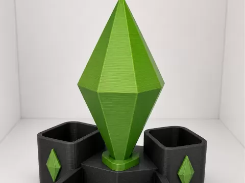 Plumbob Desk Organizer