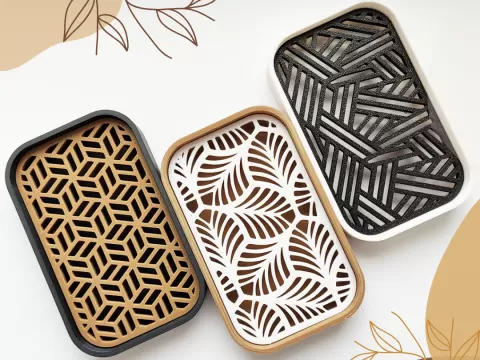 Oval Soap Dish + 4 Dish Insert