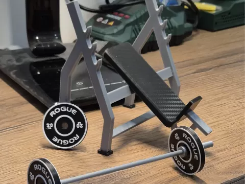 The Desk Bench: Phone Stand & Progress Tracker