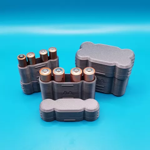 AA & AAA Battery Case (Low Profile)