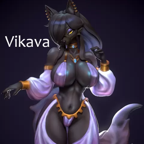 Furry model by Vikava