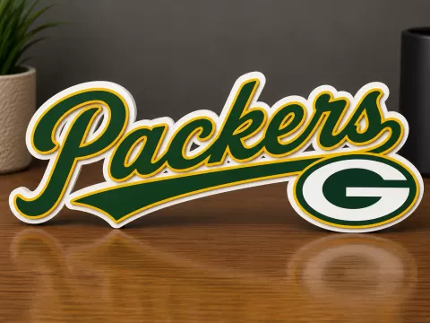 Green Bay Packers Script Desk Display