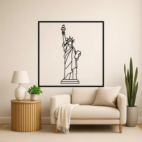 The Statue of Liberty The Statue Of Liberty Feminine Figure Wall Art Framed